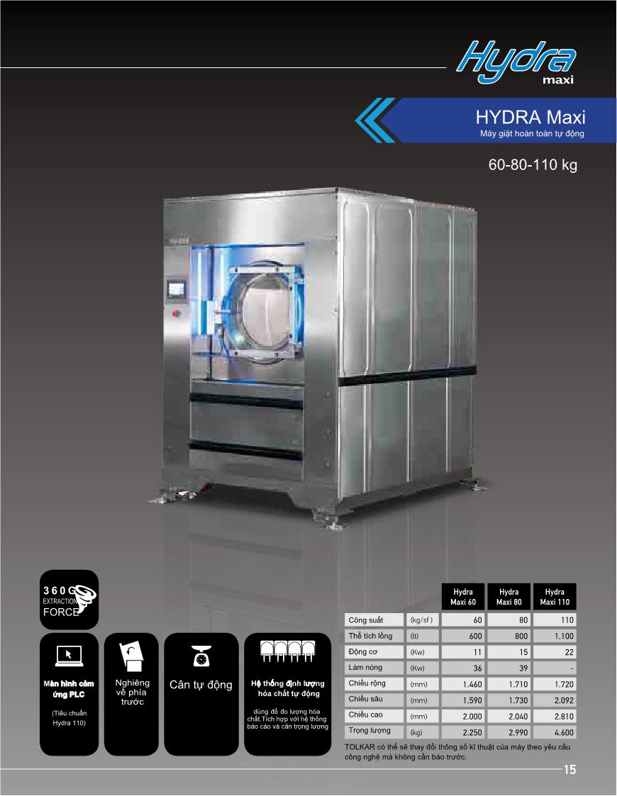 Máy giặt công nghiệp HYDRA Maxi